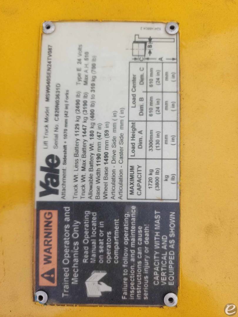 2012 Yale MSW040 At UsedEquipmentHub.com