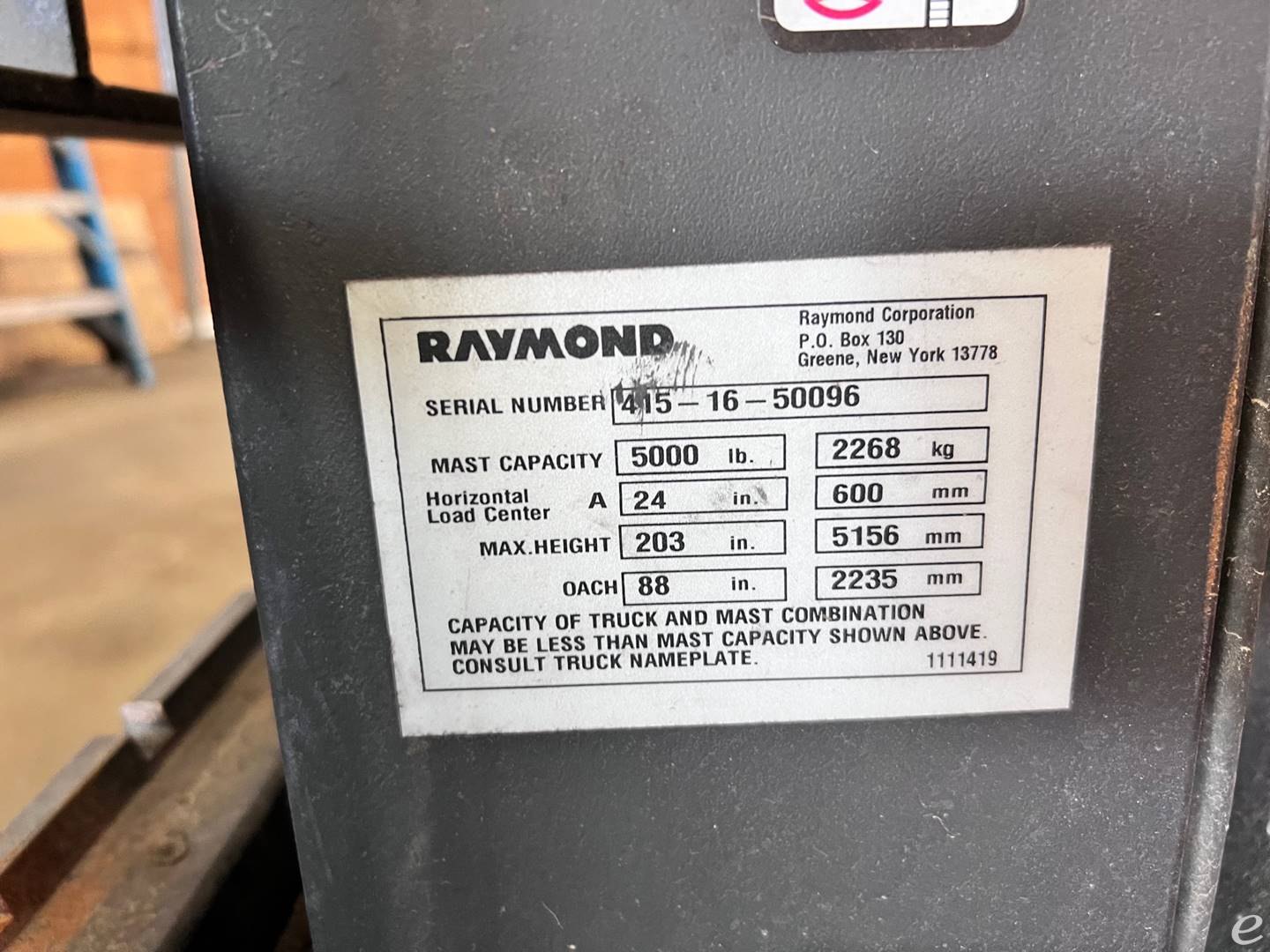 2016 Raymond 415-C30TT At UsedEquipmentHub.com
