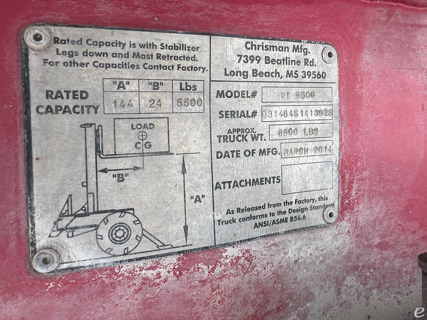 2014 Navigator RT550 NAV REACH At UsedEquipmentHub.com