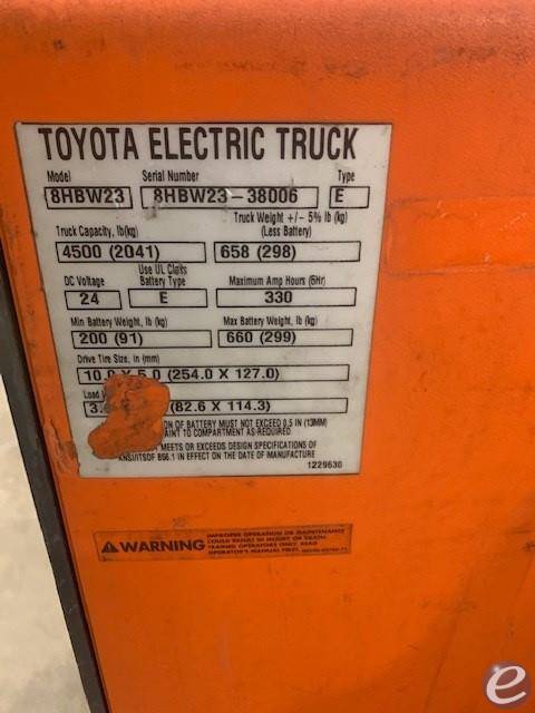 2019 Toyota 8HBW23 At UsedEquipmentHub.com