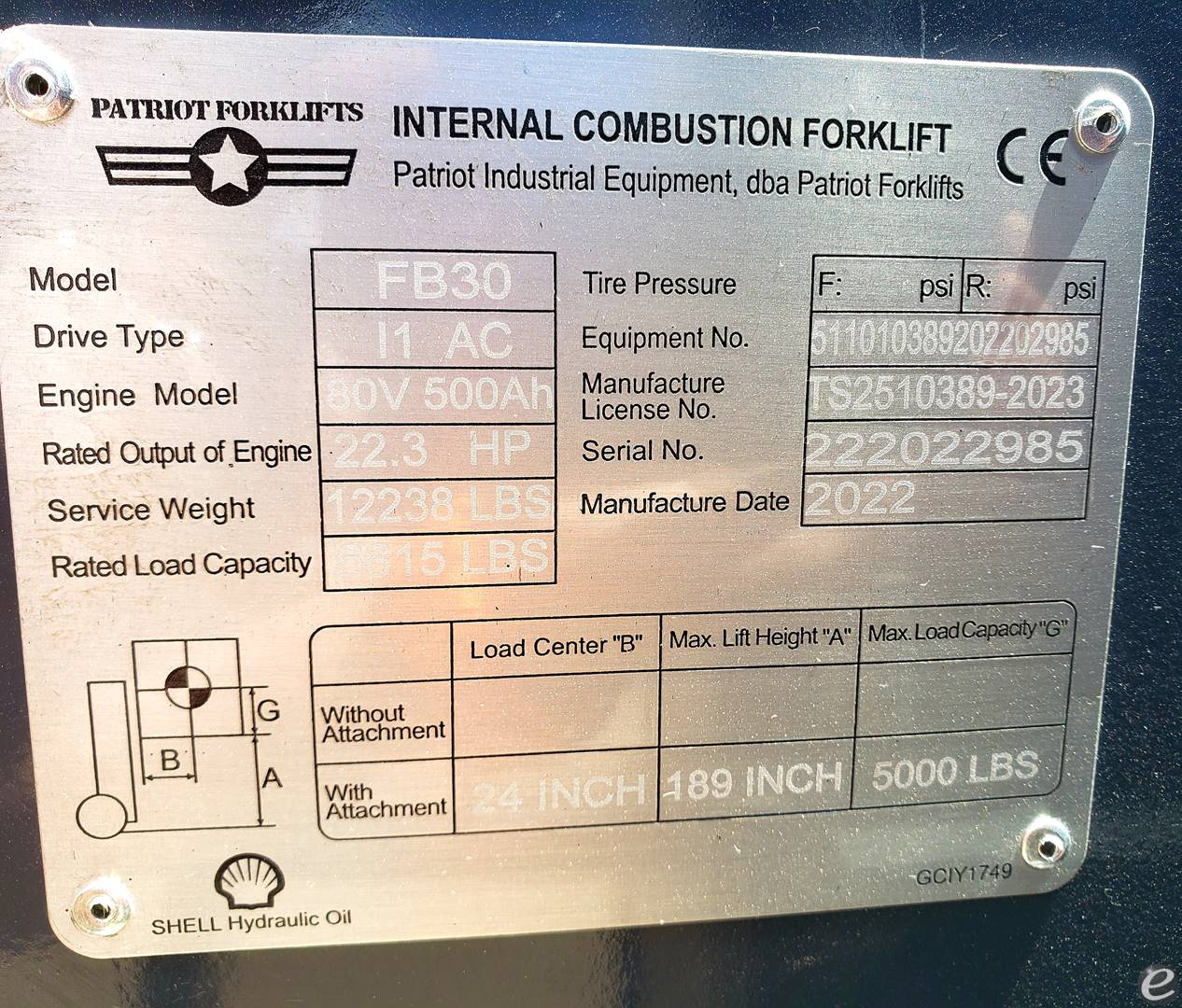2023 Patriot  At UsedEquipmentHub.com