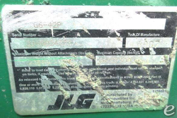 2007 JLG G6-42P At UsedEquipmentHub.com