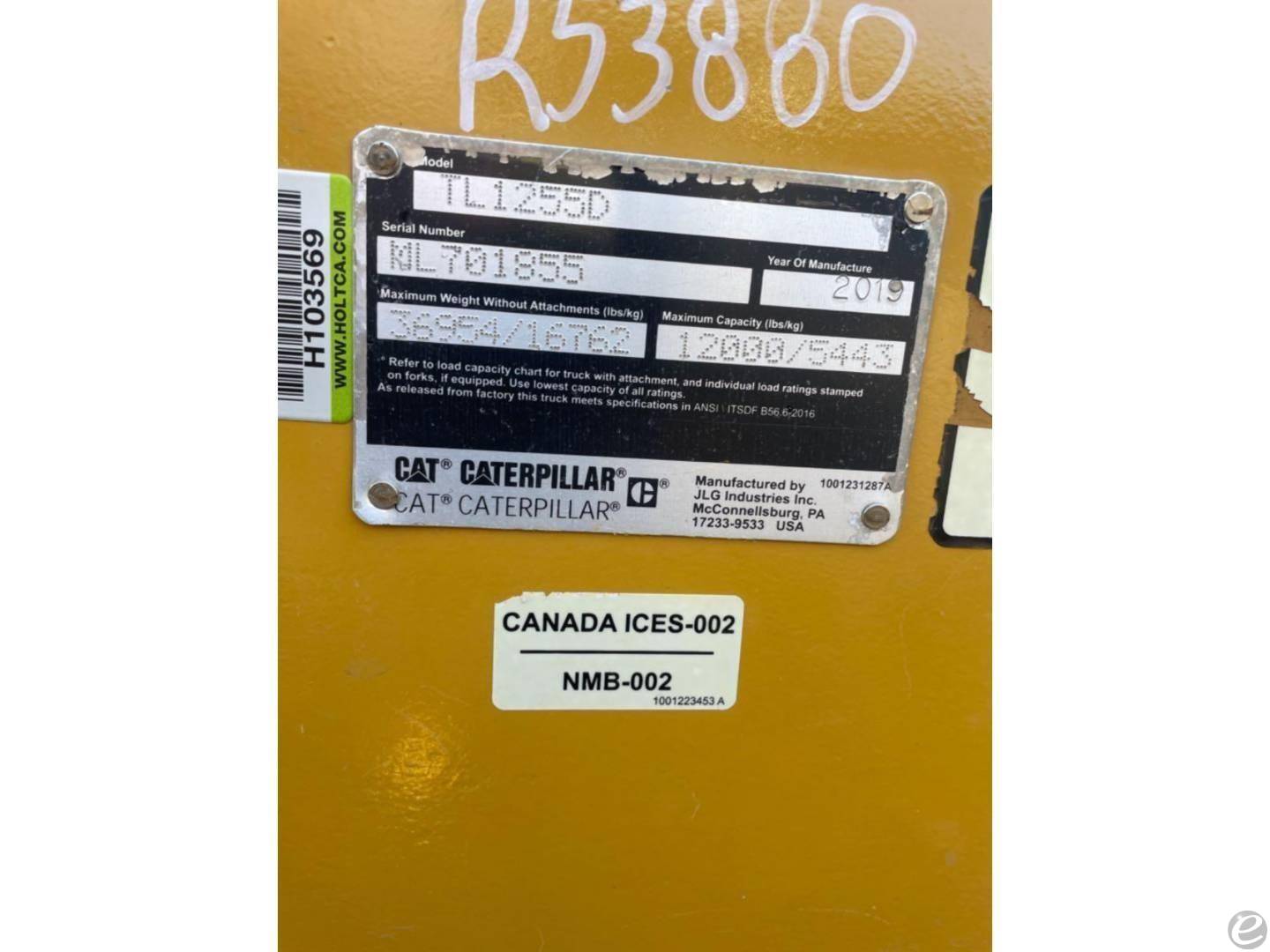 2019 Cat TL1255D At UsedEquipmentHub.com