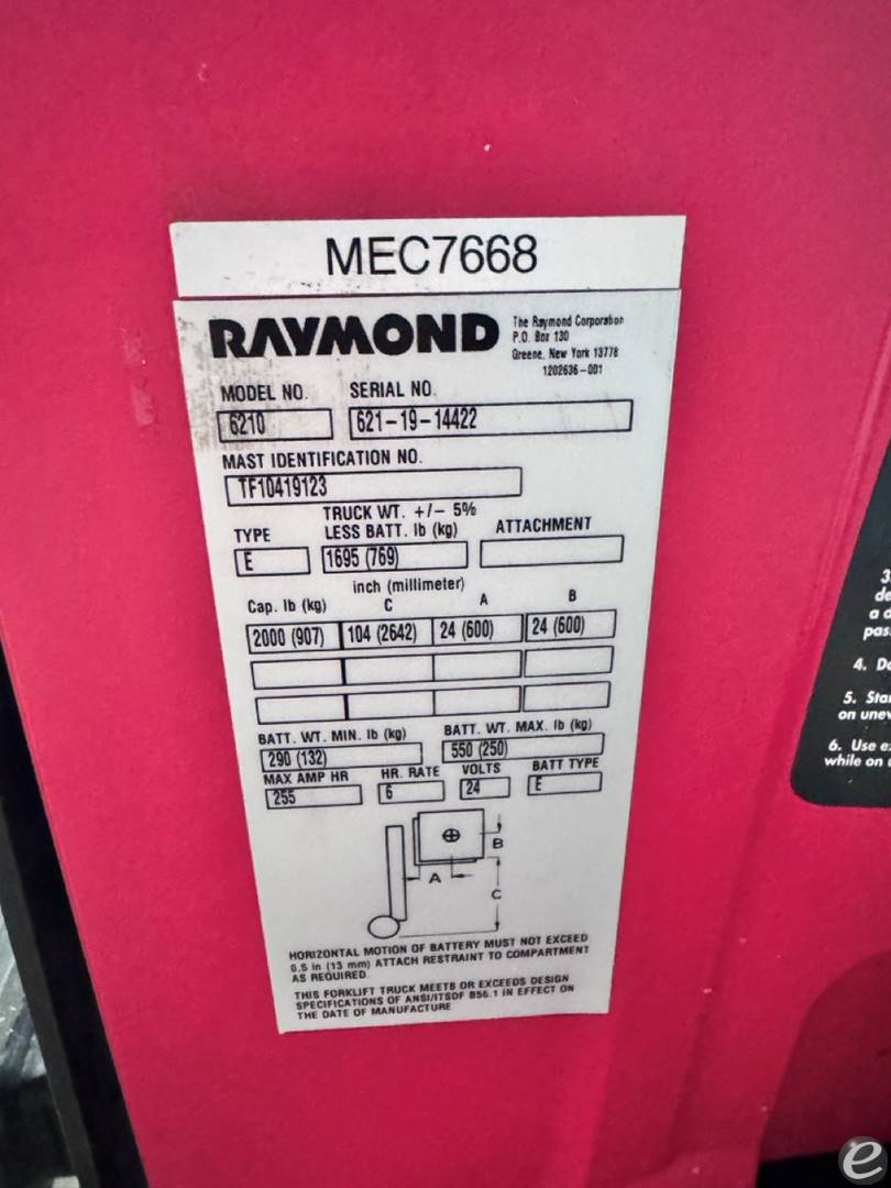 2019 Raymond 6210 At UsedEquipmentHub.com