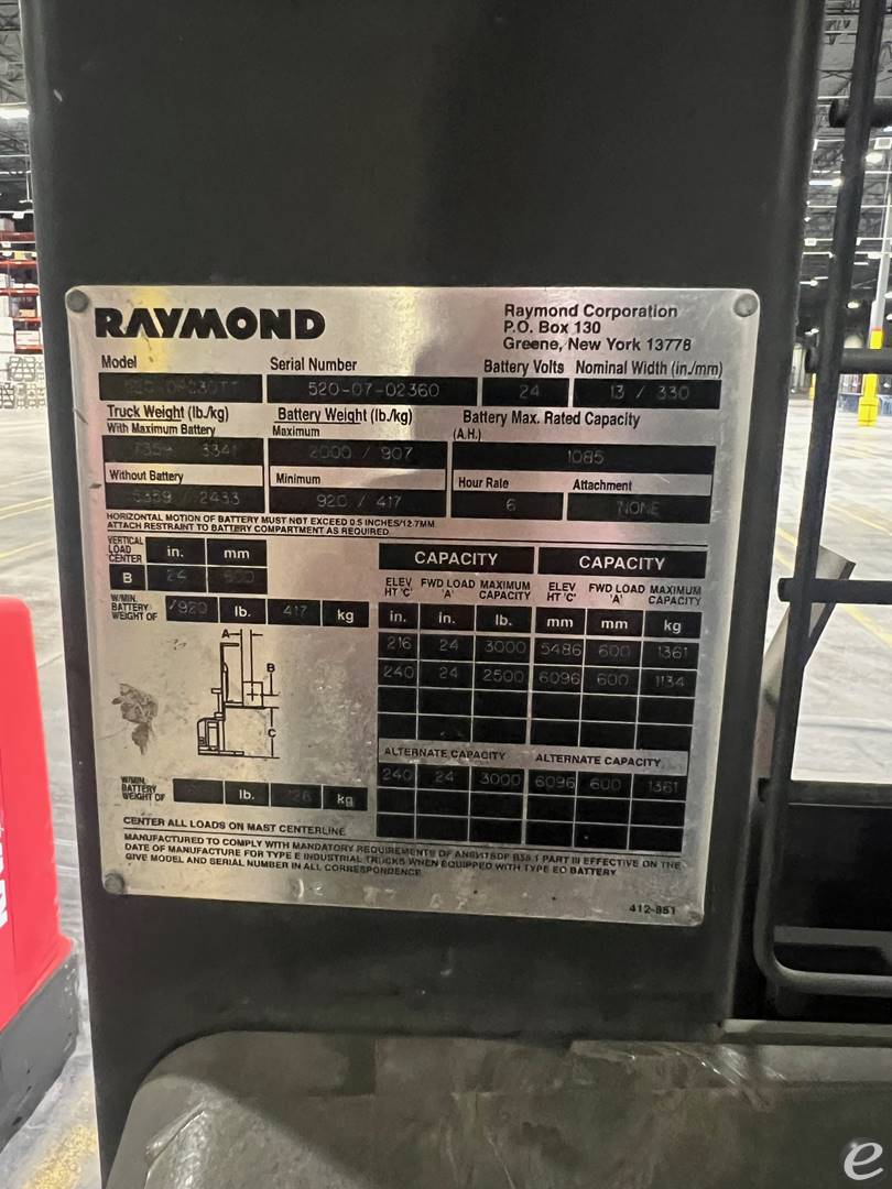 2007 Raymond 520-OPC30TT At UsedEquipmentHub.com