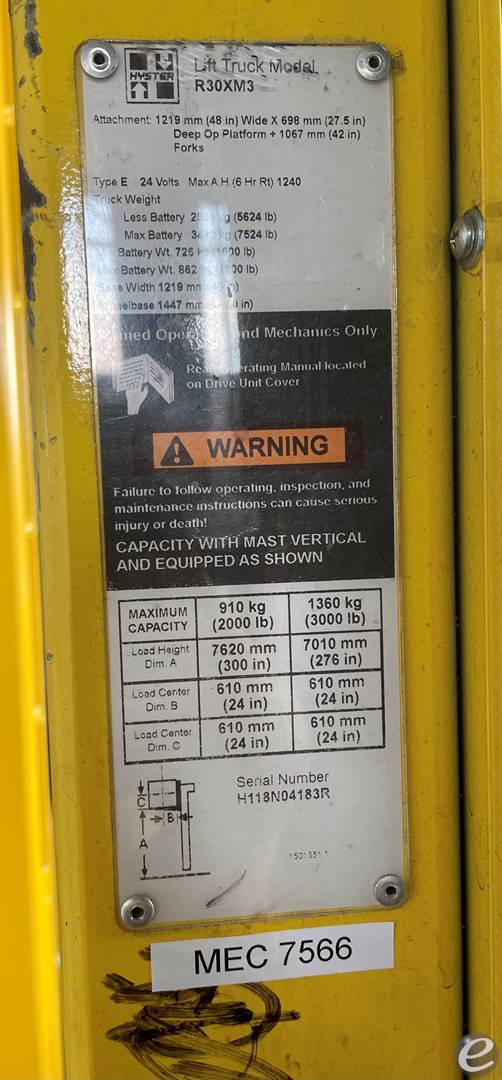 2017 Hyster R30XM3 At UsedEquipmentHub.com