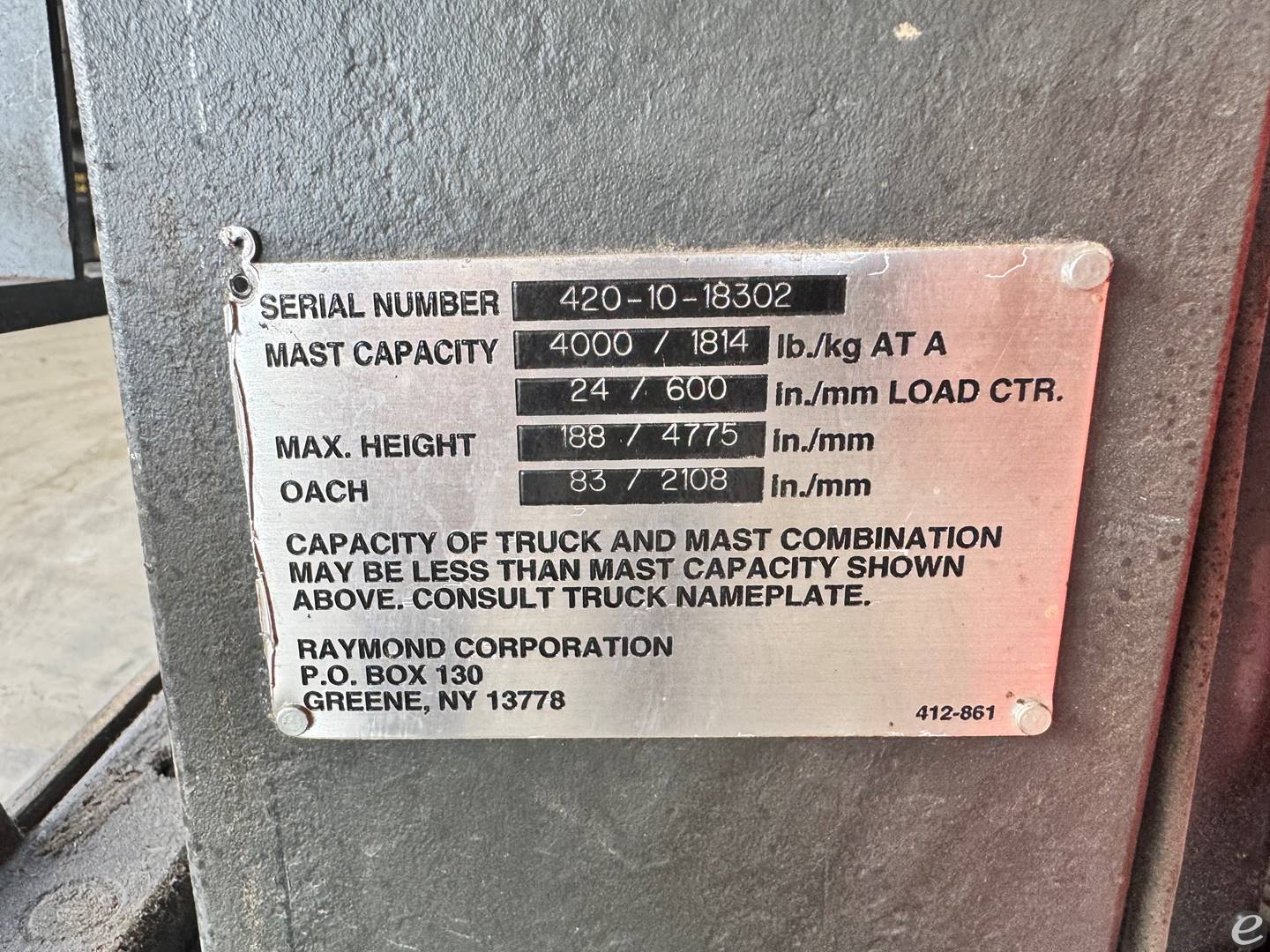 2010 Raymond 420-C40TT At UsedEquipmentHub.com