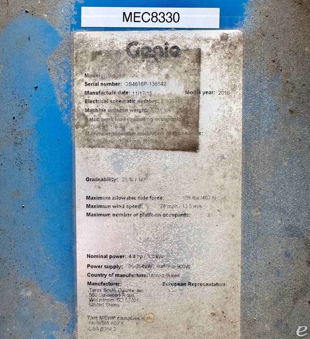 2016 Genie GS-3246 At UsedEquipmentHub.com