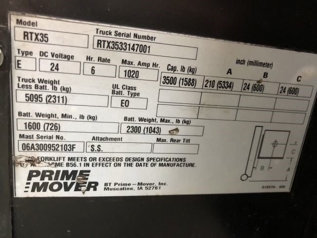 2001 Atlet 160DTFVRE701 At UsedEquipmentHub.com