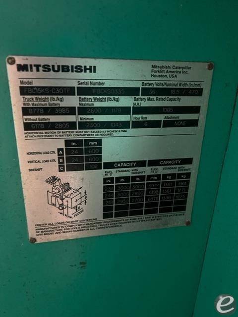 2002 Mitsubishi FBC15KS At UsedEquipmentHub.com